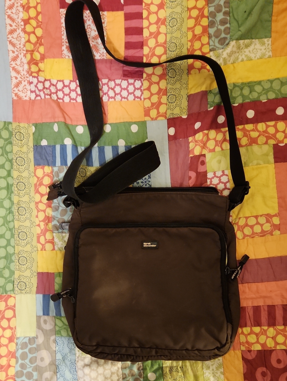 Derek Alexander Brown Crossbody Messenger Bag